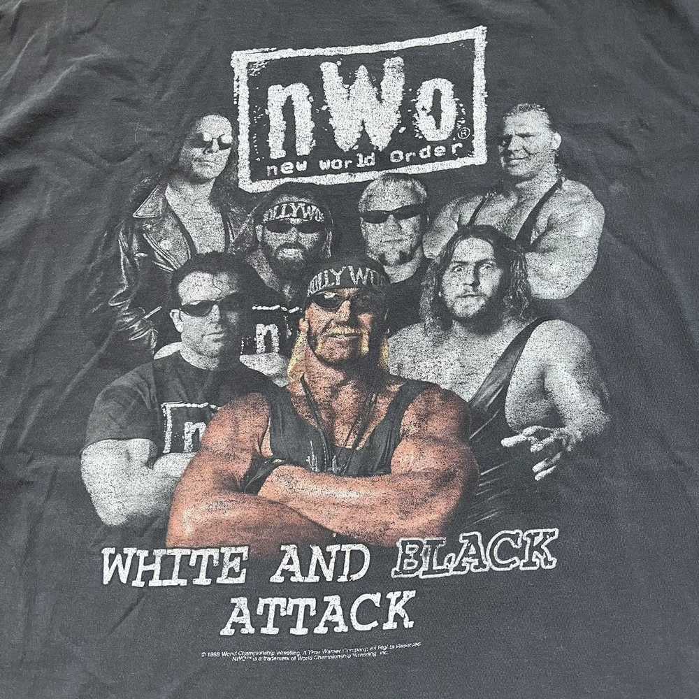 Vintage × Wcw/Nwo × Wwf Vintage 90s WCW NWO White… - image 2