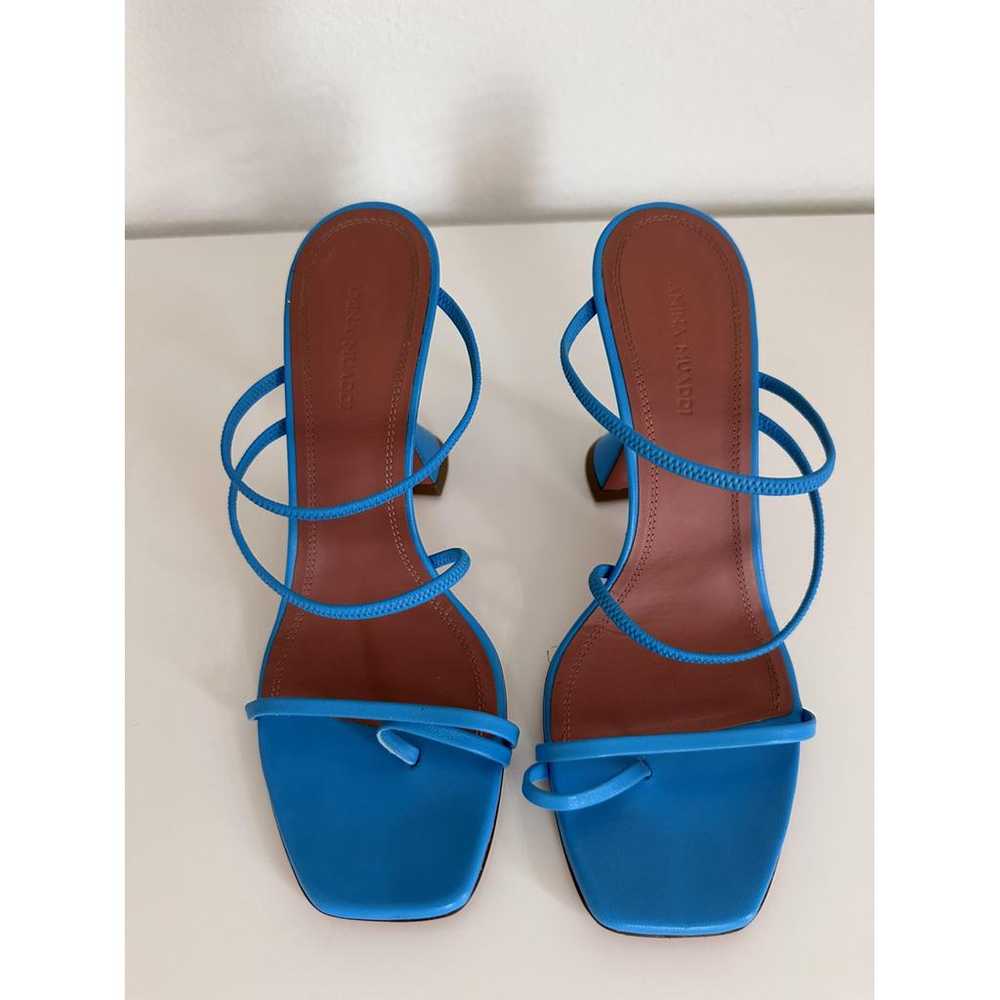 Amina Muaddi Naima leather sandals - image 2