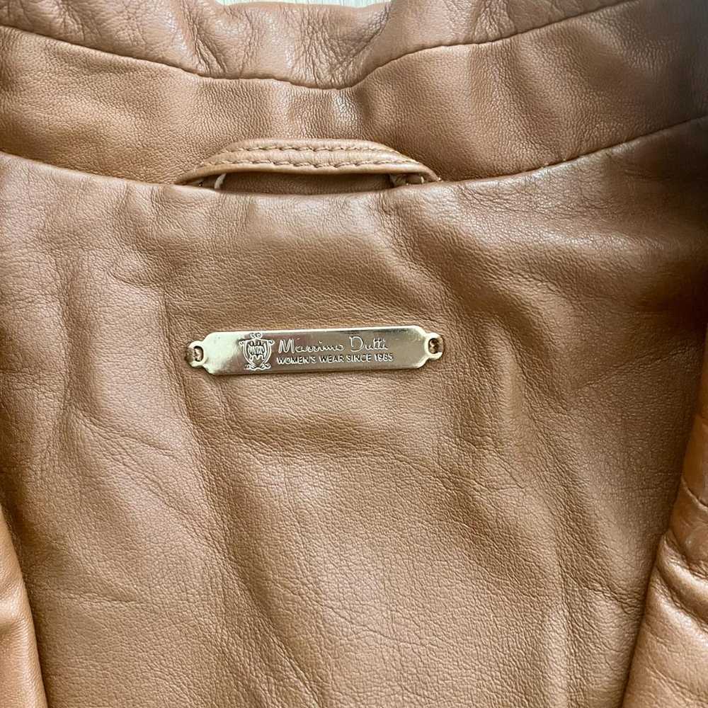 Massimo Dutti Leather cape - image 2