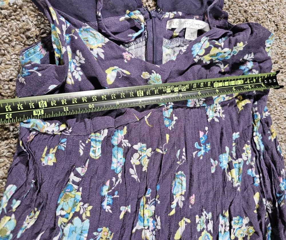 Designer LC lauren conrad size 6 floral dress Pur… - image 3