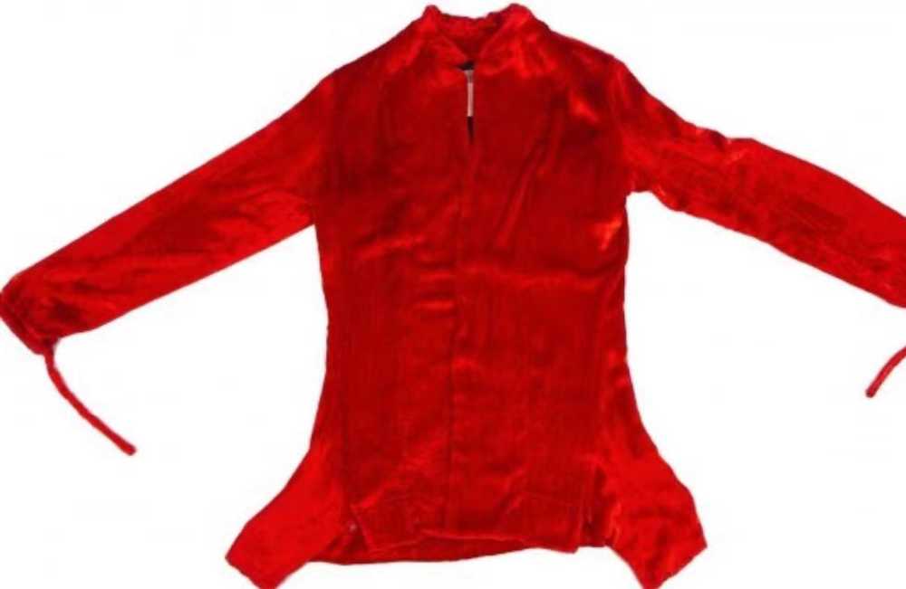 Yohji Yamamoto Yohji Yamamoto Red Vintage Velvet … - image 1