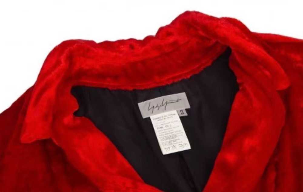 Yohji Yamamoto Yohji Yamamoto Red Vintage Velvet … - image 8