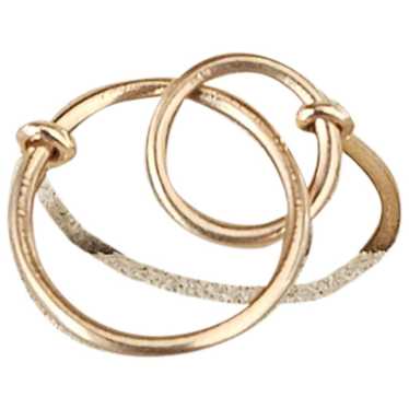 Ginette Ny Circle pink gold ring