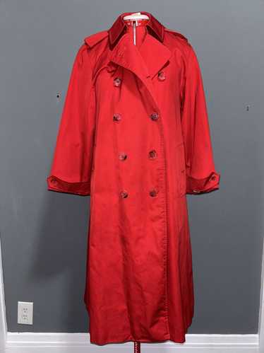 Burberry × Vintage Burberry Vintage Red Trenchcoat