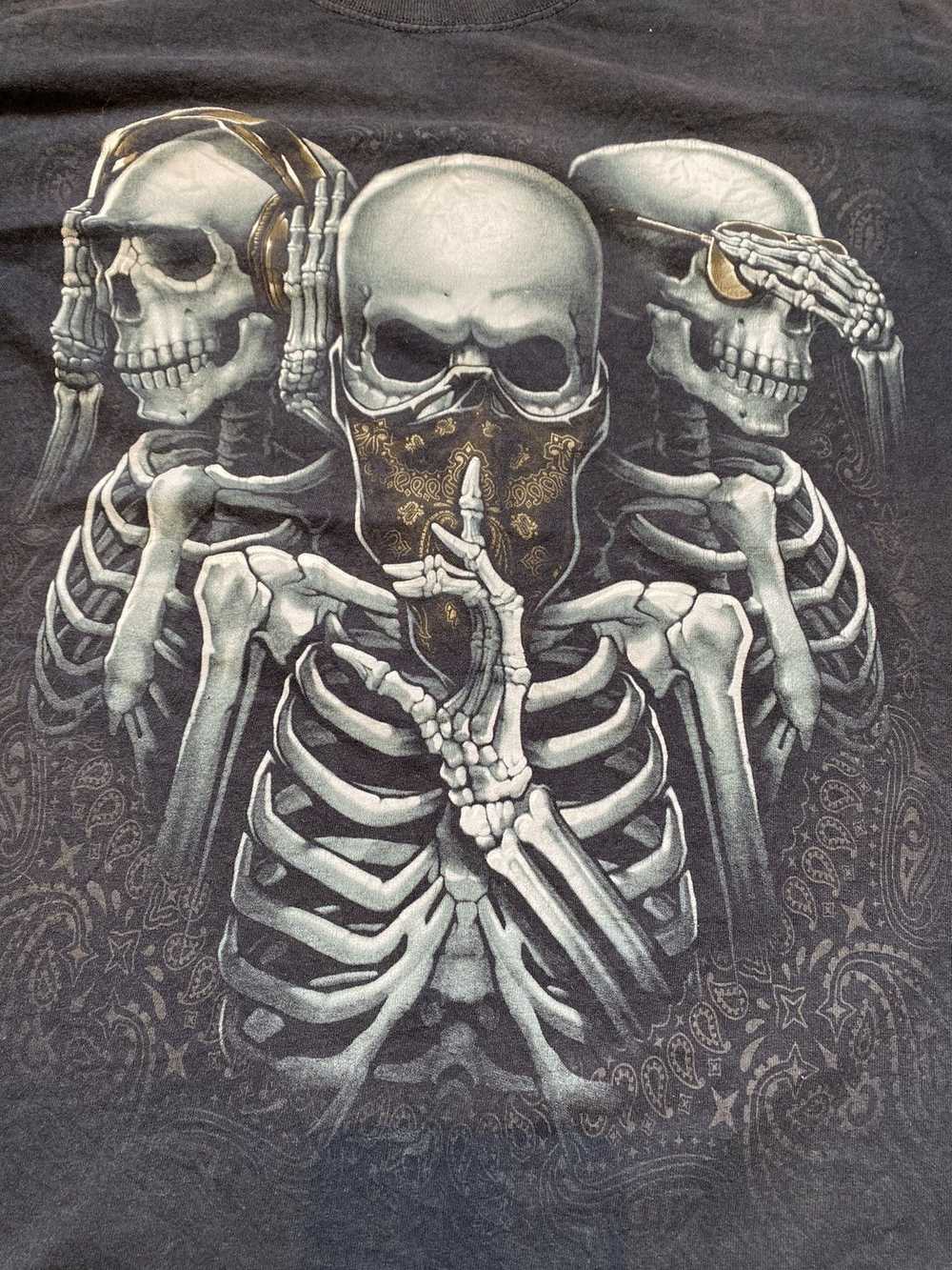 Skulls × Streetwear Y2k See No Evil Skeletons - image 2