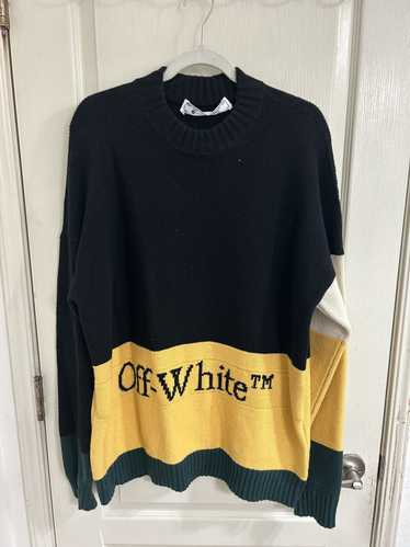 Off-White Off White Color Block Sweater Knitwear