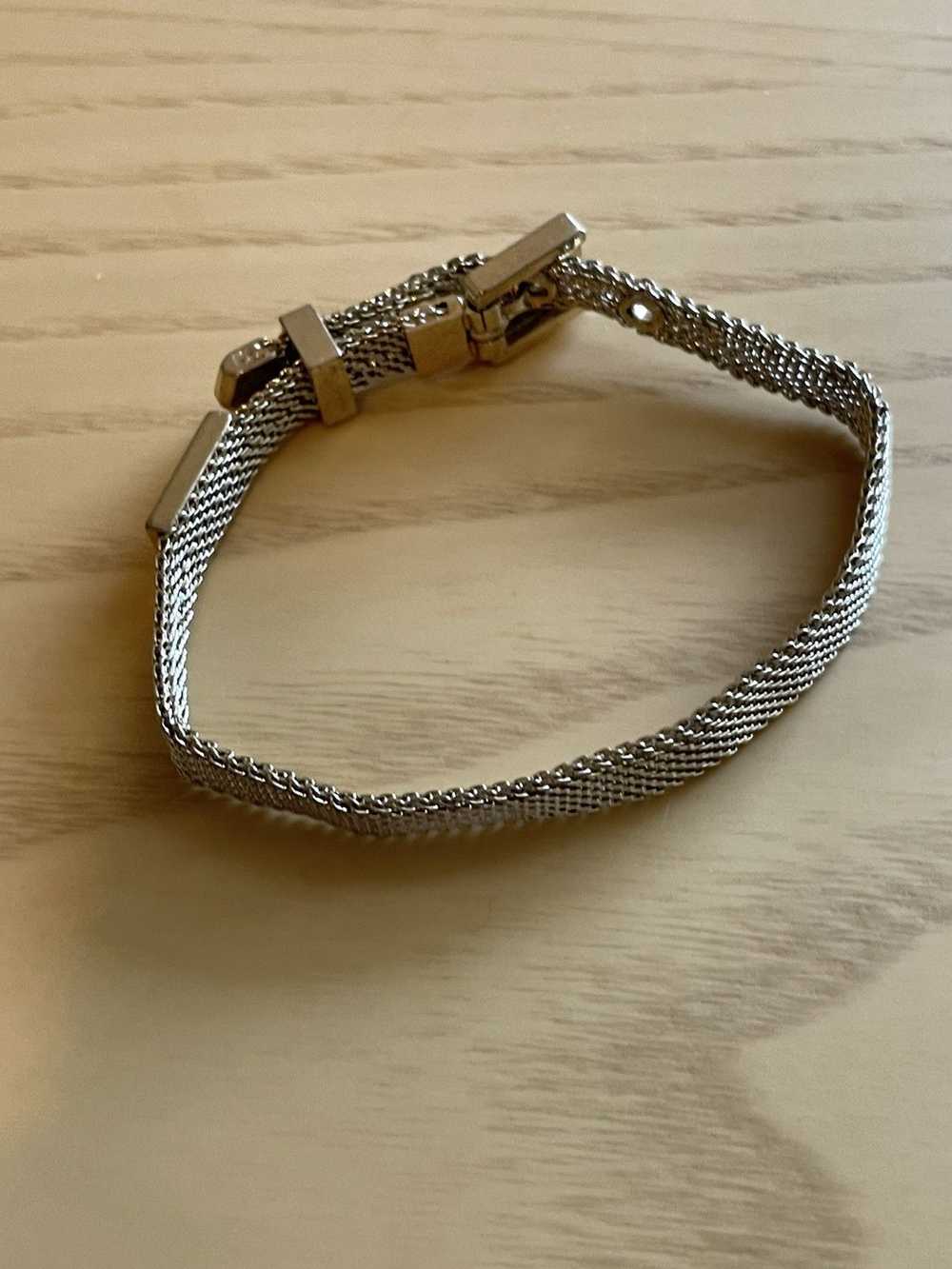 Helmut Lang AW 2004 Gold Chain Mesh Bracelet - image 2