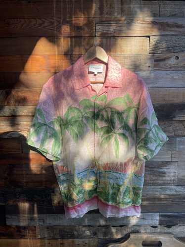 Casablanca CASABLANCA PALM TREE HAWAII LINEN SHIRT