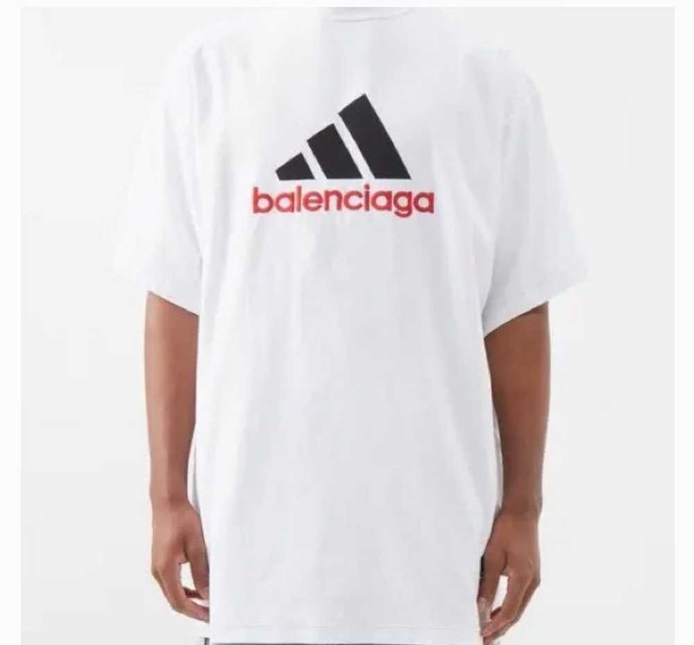 Balenciaga Balenciaga Adidas White tee - image 2