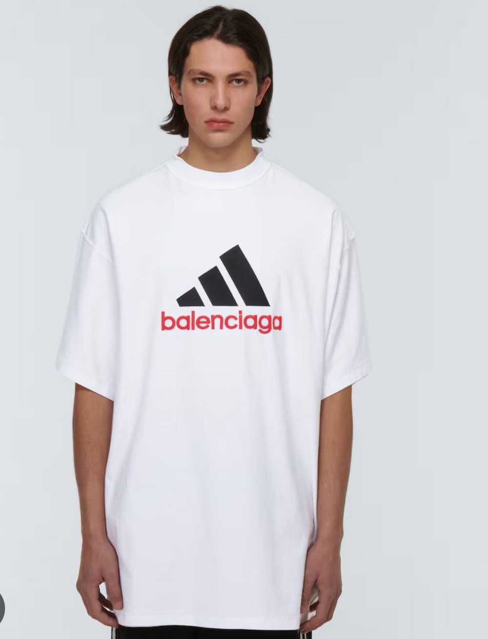 Balenciaga Balenciaga Adidas White tee - image 3