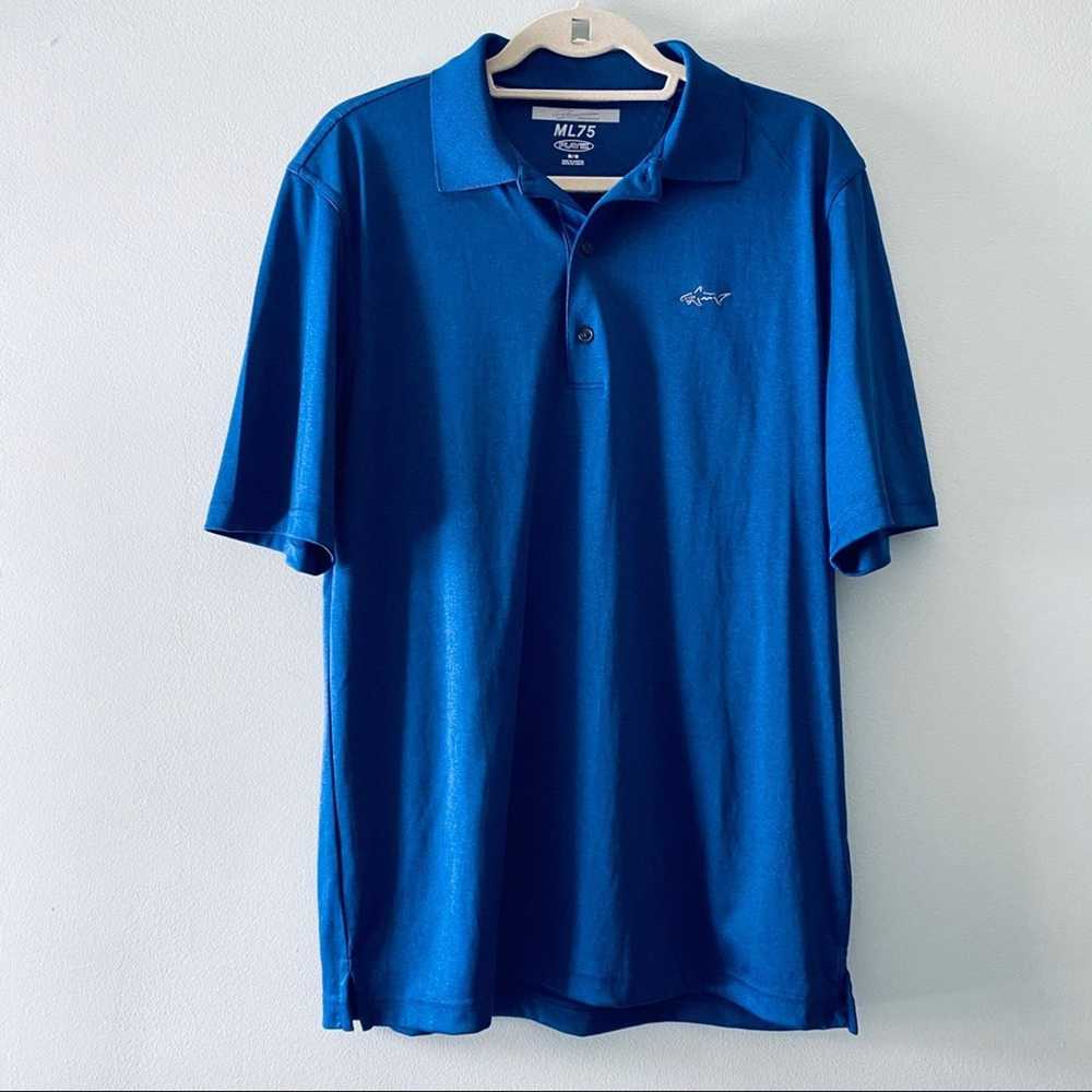 Greg Norman Greg Norman blue short sleeve polo sh… - image 2