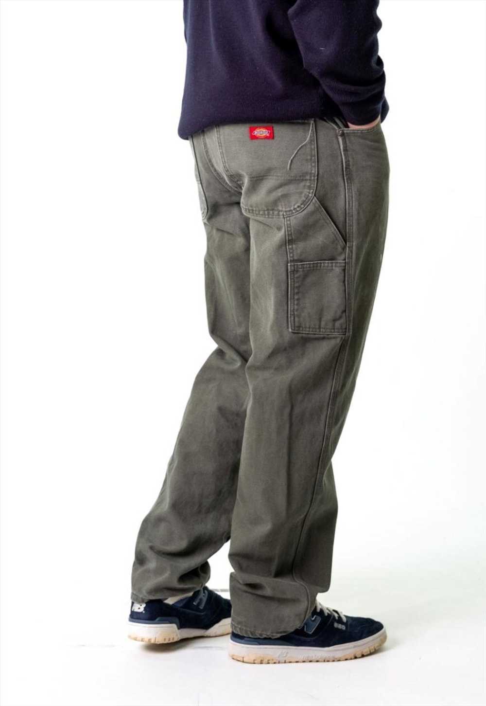 Green 90s Dickies Cargo Skater Trousers Pants Jea… - image 1