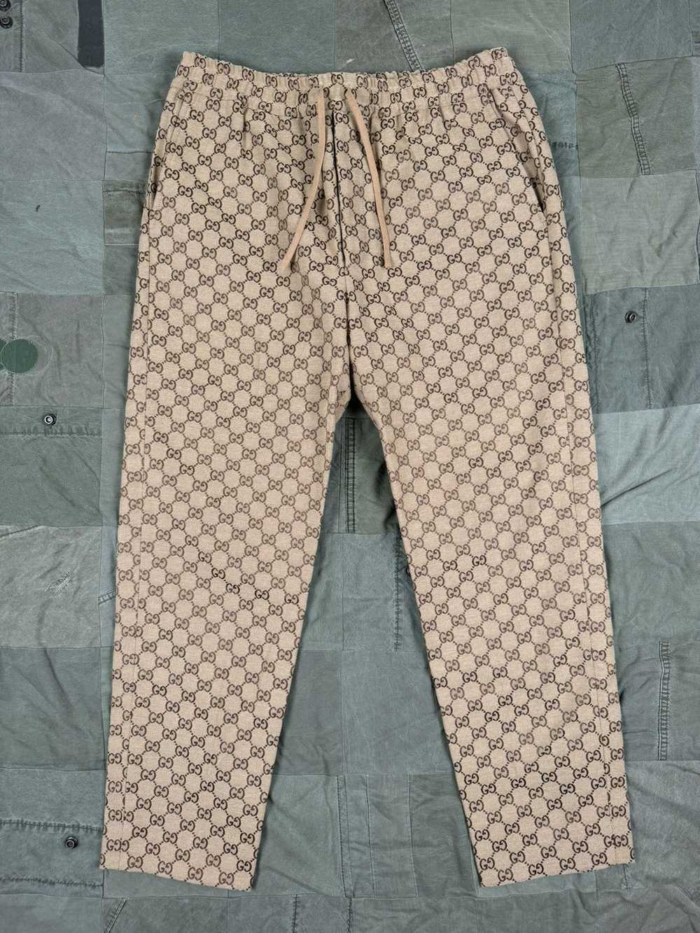 Gucci All Over Print Monogram Pants - image 1