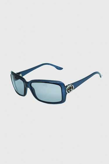 Gucci GUCCI GG 3111 Blue Rectangle Sunglasses Vint