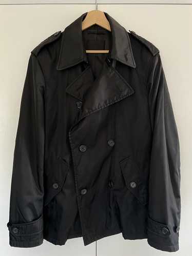 Prada Prada Milano Double Breasted Nylon Pea Coat 