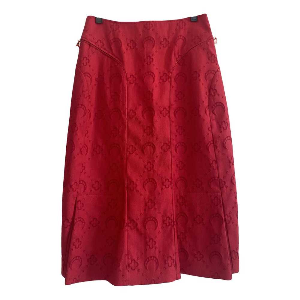 Marine Serre Wool mid-length skirt - image 1