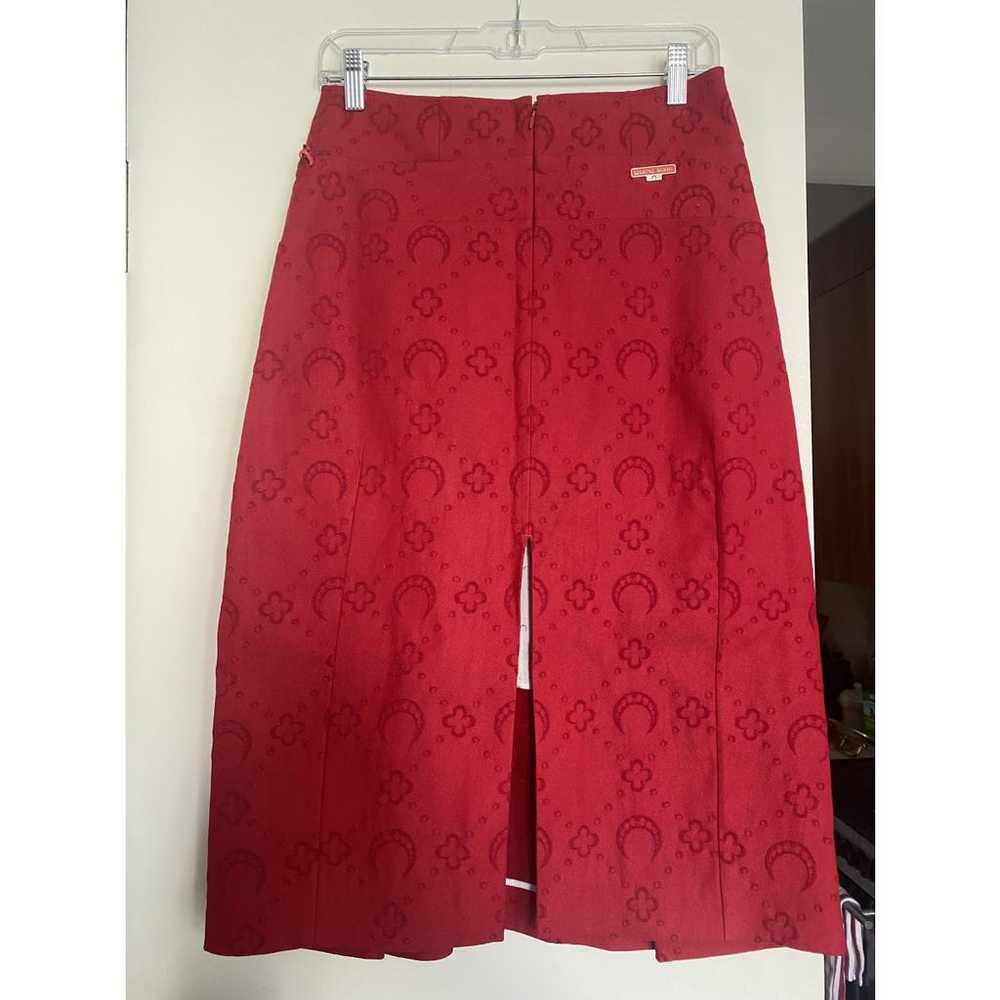 Marine Serre Wool mid-length skirt - image 2