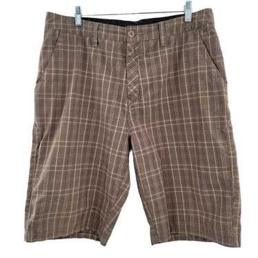 Hurley Hurley Men's Plaid Long Shorts Size 34 Mult