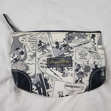 Rare Dooney and Bourke Barrel Mickey Comic 2024 Handbag Purse Black/White W/Pink Trim