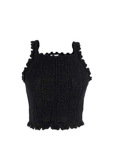 Managed by hewi Saint Laurent Black Crochet Crop … - image 1