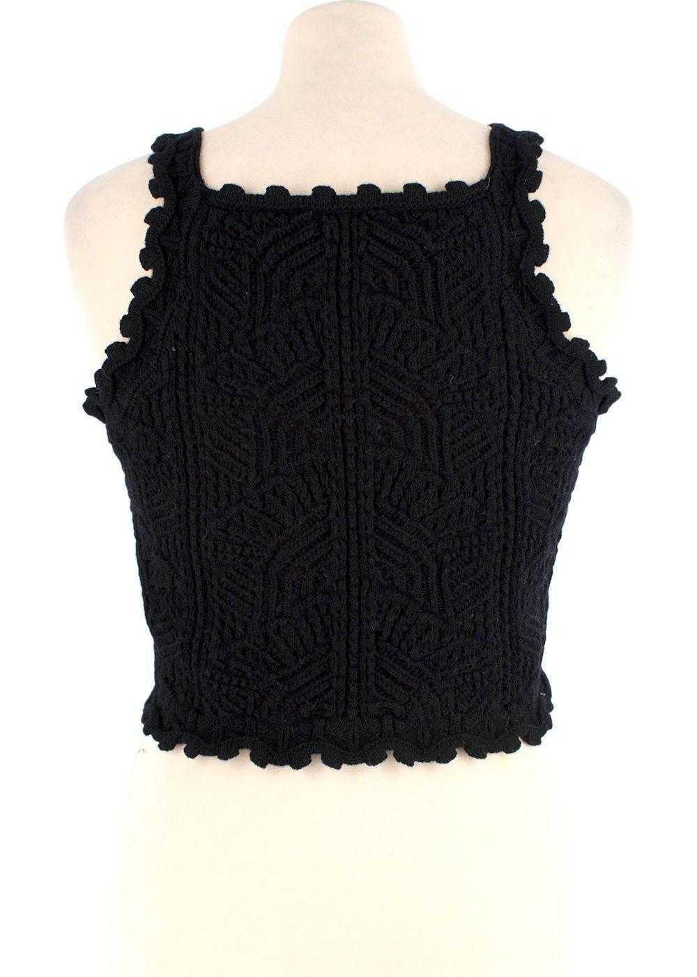 Managed by hewi Saint Laurent Black Crochet Crop … - image 2