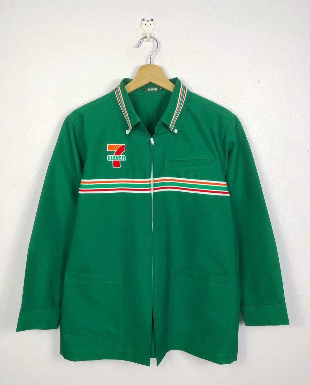 Rare × Vintage Rare Vintage 7 Eleven 7-11 LS Zipp… - image 1