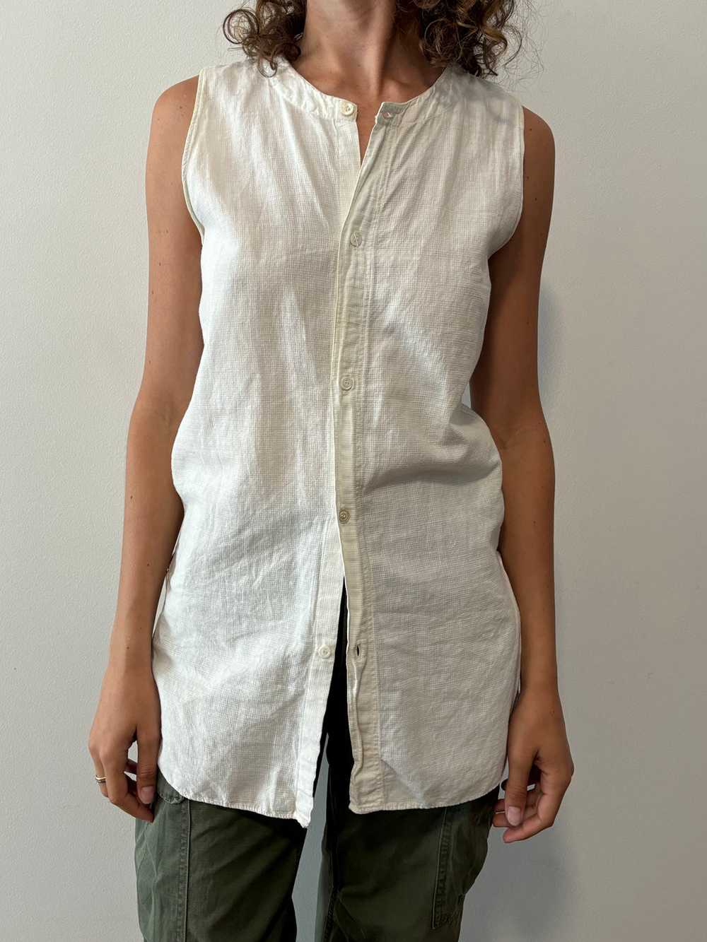 Antique Loose weave Summer Sleeveless Undershirt - image 2