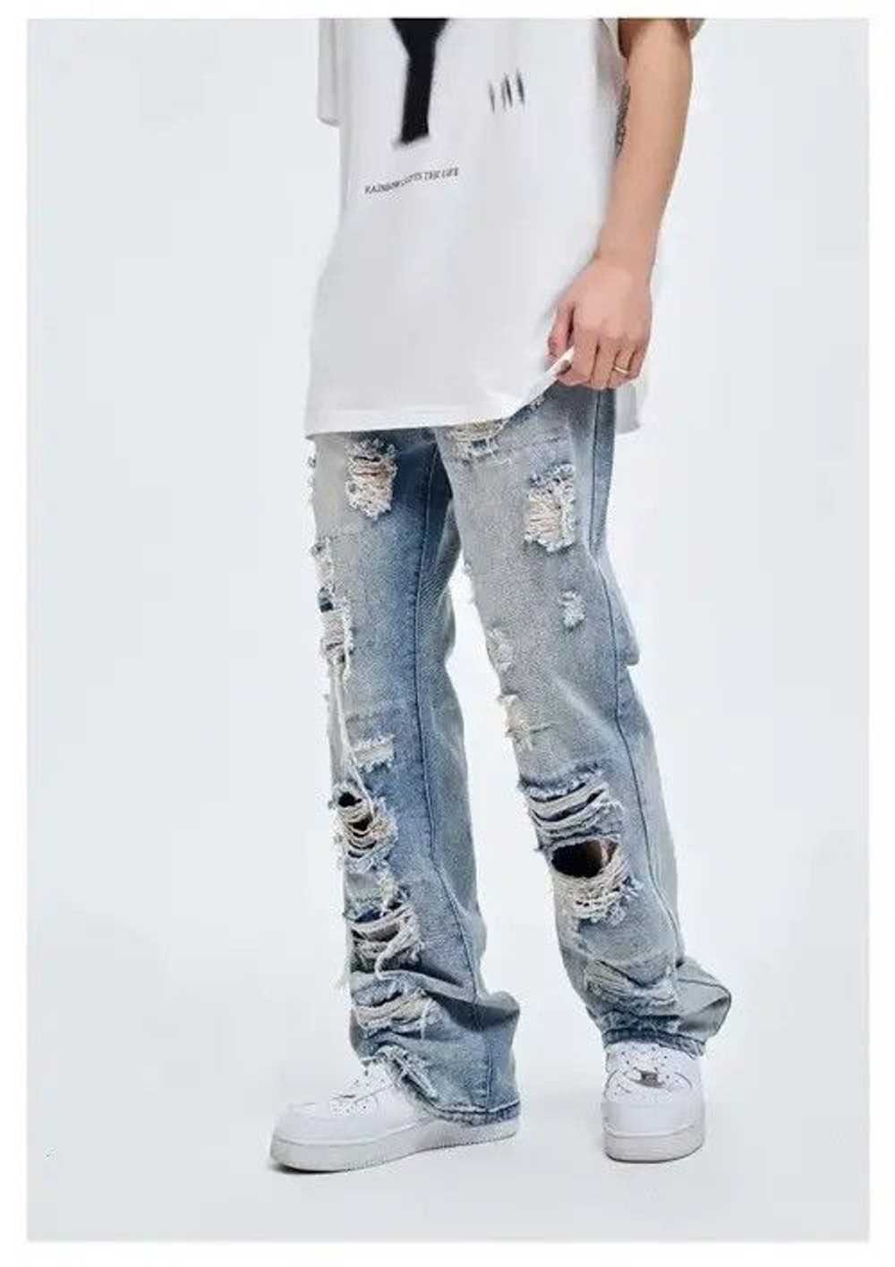 Distressed Denim × Jean × Streetwear Ripped Jeans… - image 2