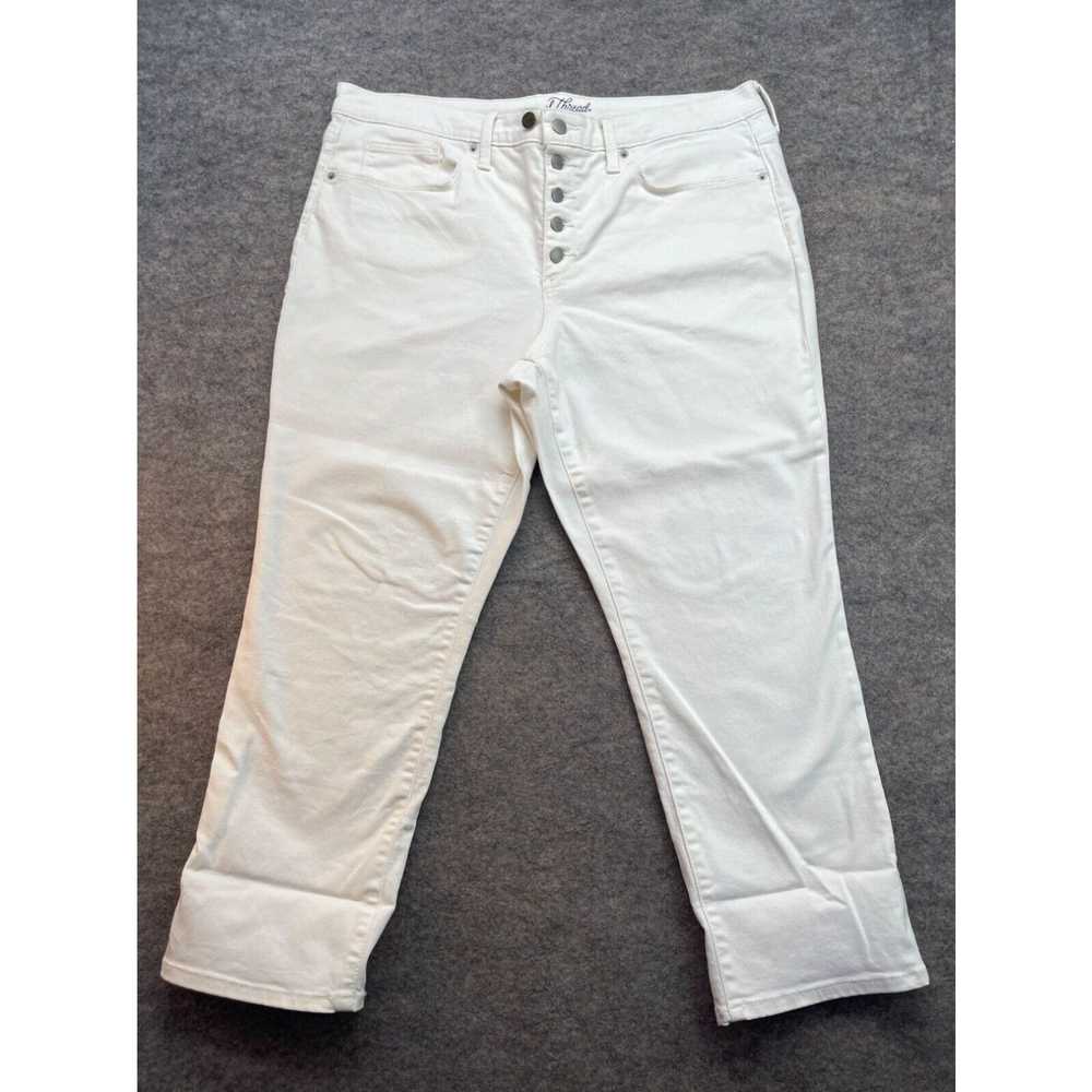 Vintage Universal Thread Jeans Size 16 White Butt… - image 1