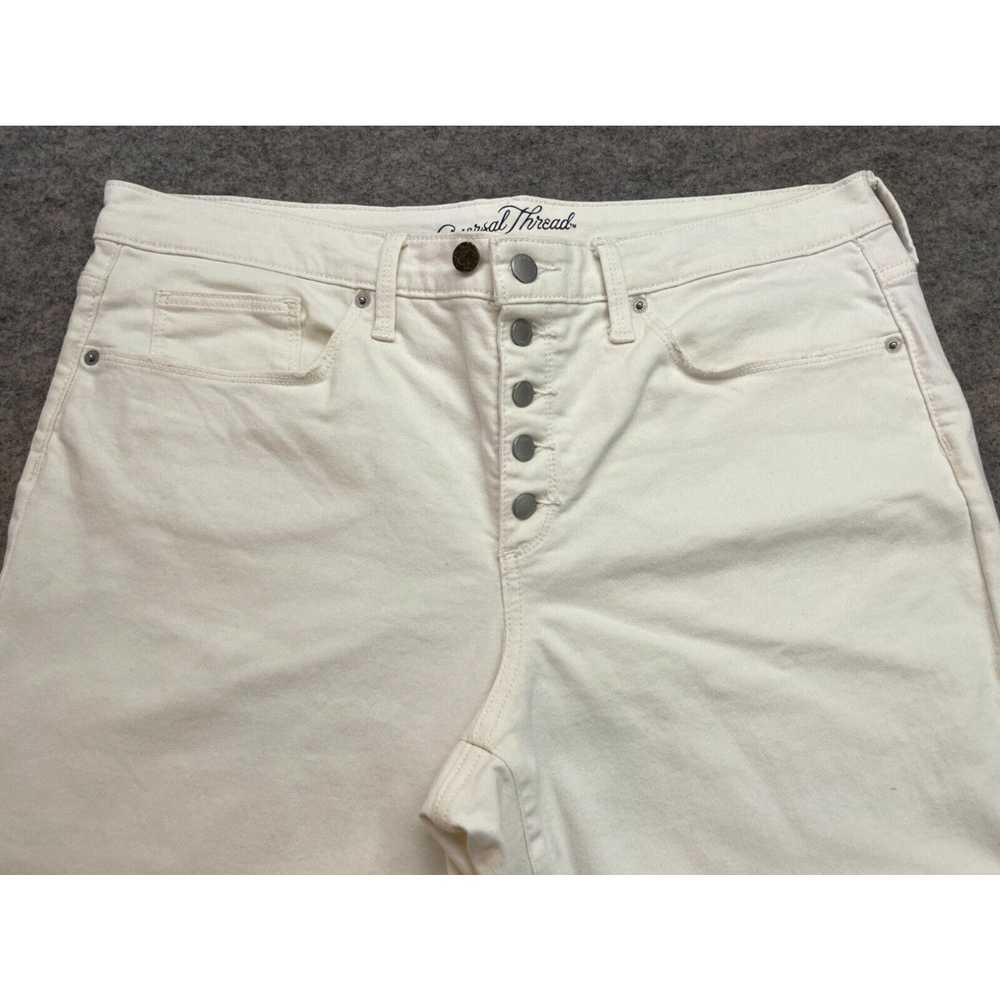 Vintage Universal Thread Jeans Size 16 White Butt… - image 2