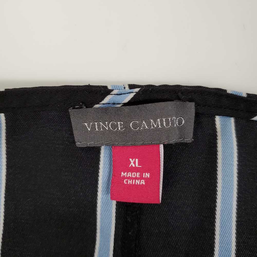 Vince Camuto WM's Black & Blue Striped Blouse Top… - image 3