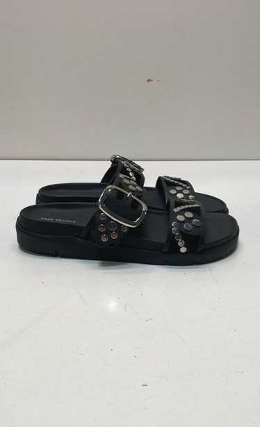 Free People Revelry Studded Slide Sandal Black 8