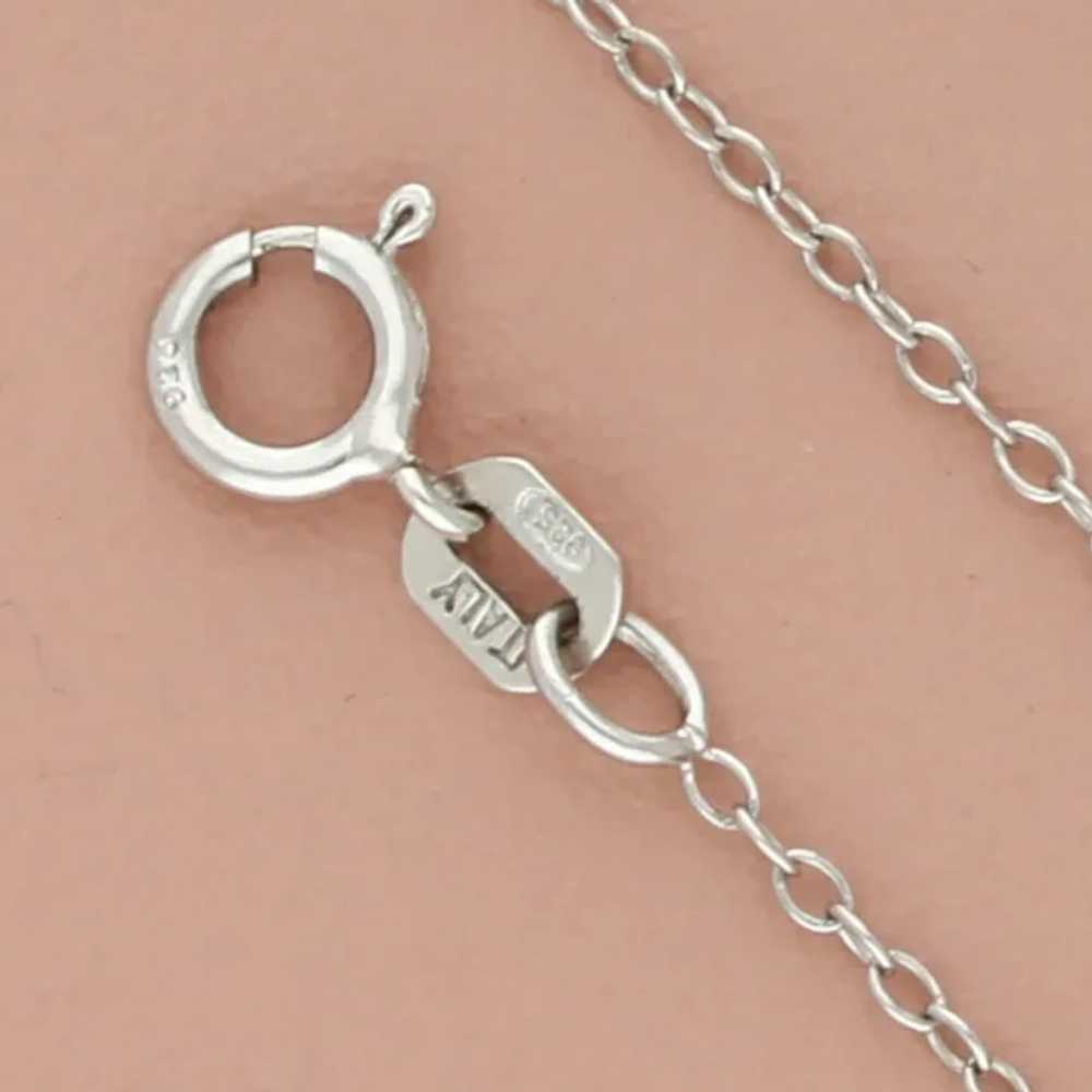 Sterling Silver 1mm Cable Chain Necklace Size 18.… - image 3