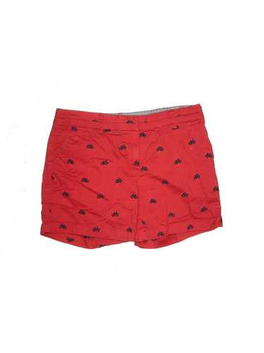 British Khaki Women Red Khaki Shorts 6