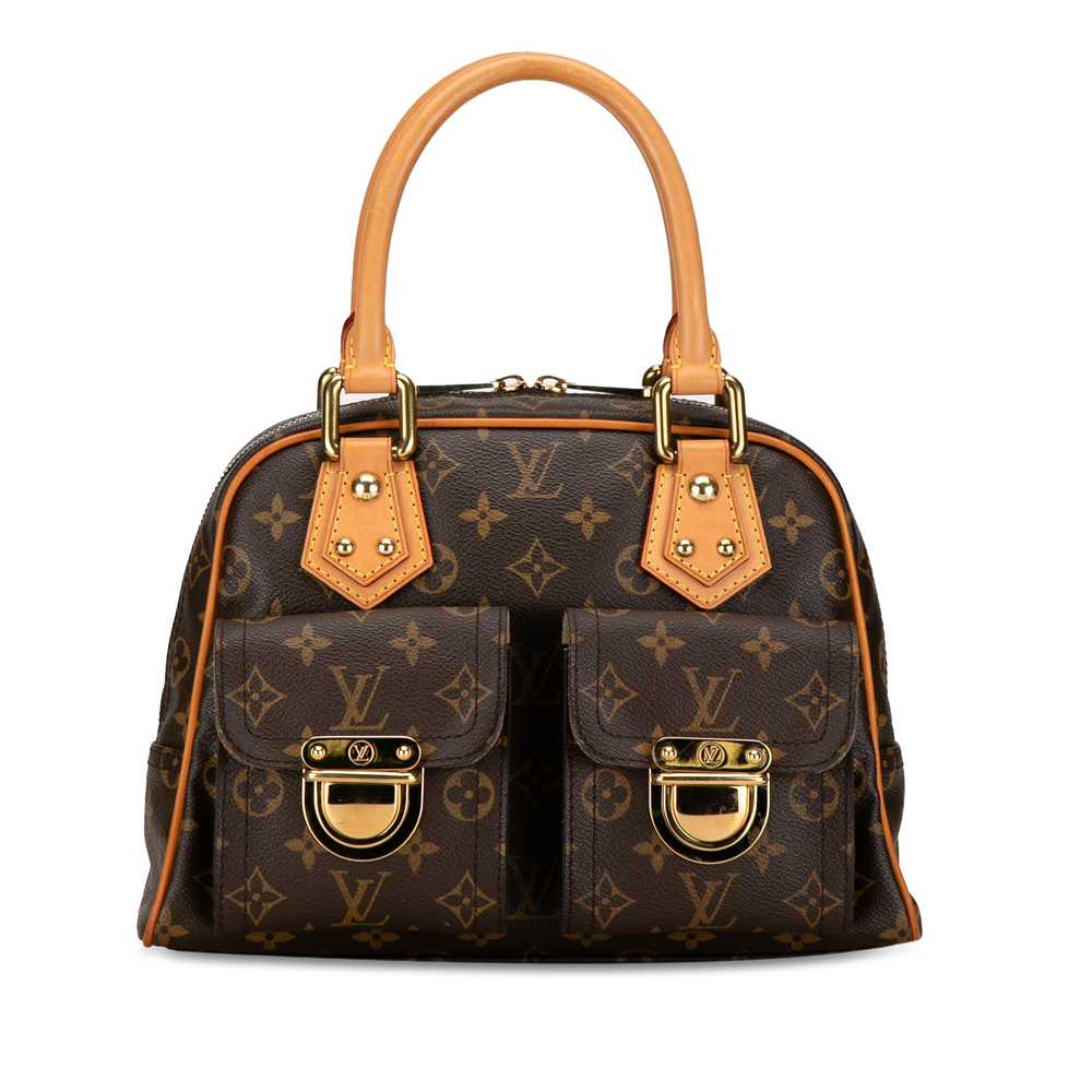 Brown Louis Vuitton Monogram Manhattan PM Handbag - image 1