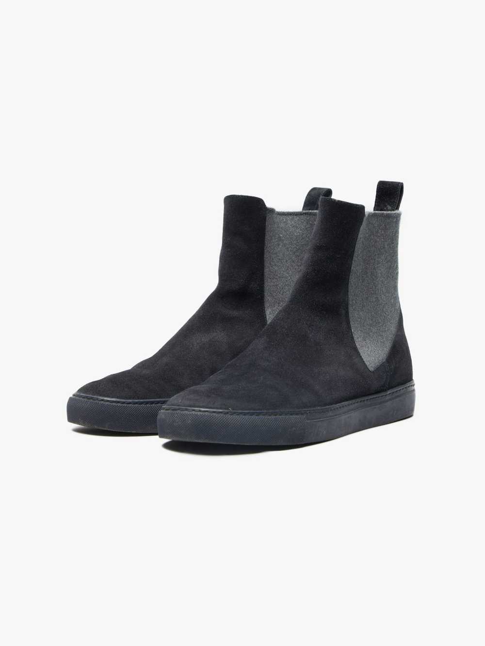 Dries Van Noten Dark Gray Felted Chelsea Boots - image 2