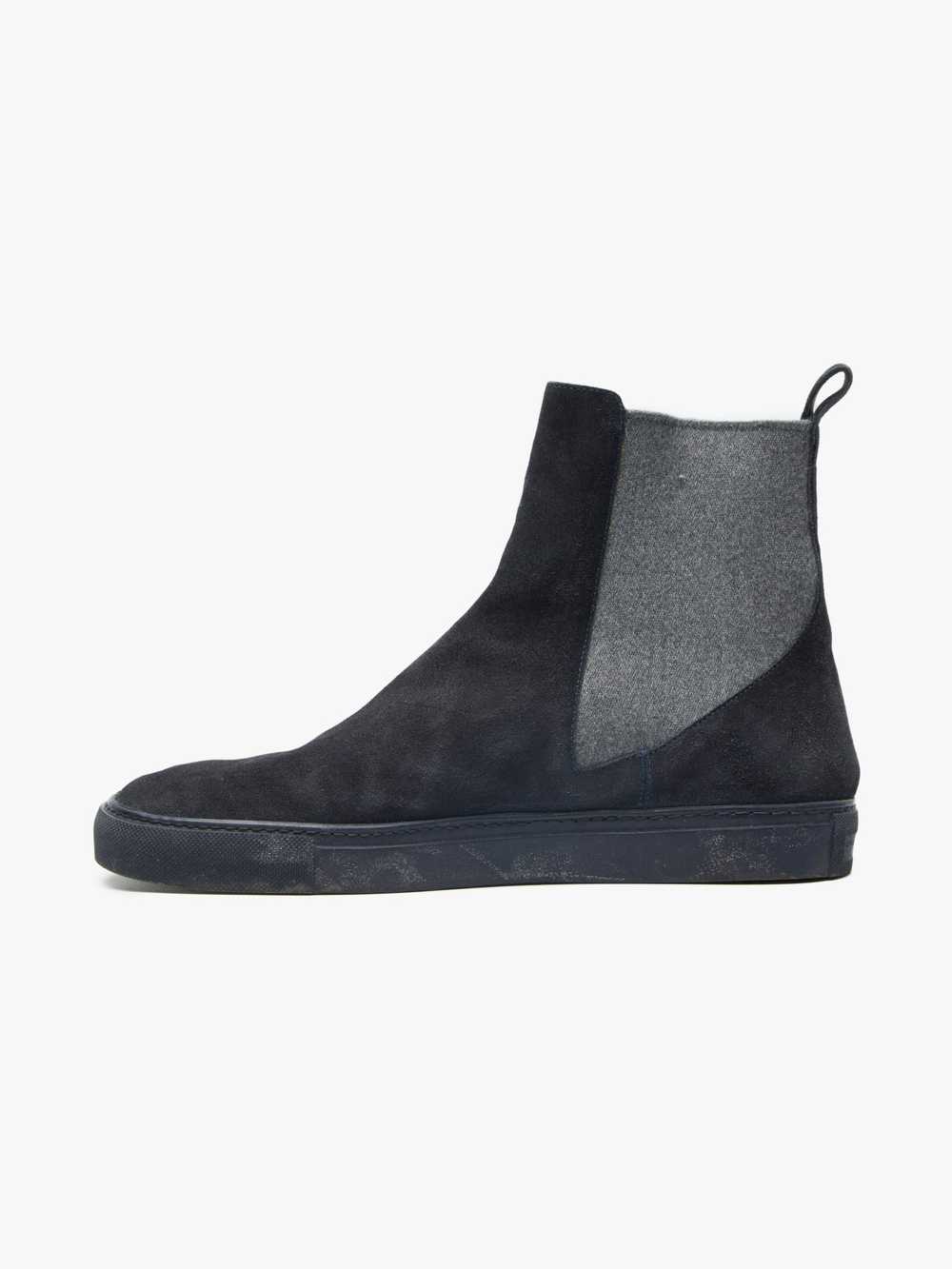 Dries Van Noten Dark Gray Felted Chelsea Boots - image 3