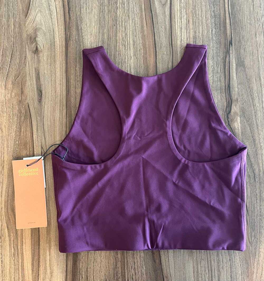 Girlfriend Collective Plum Dylan Tank Bra - image 4