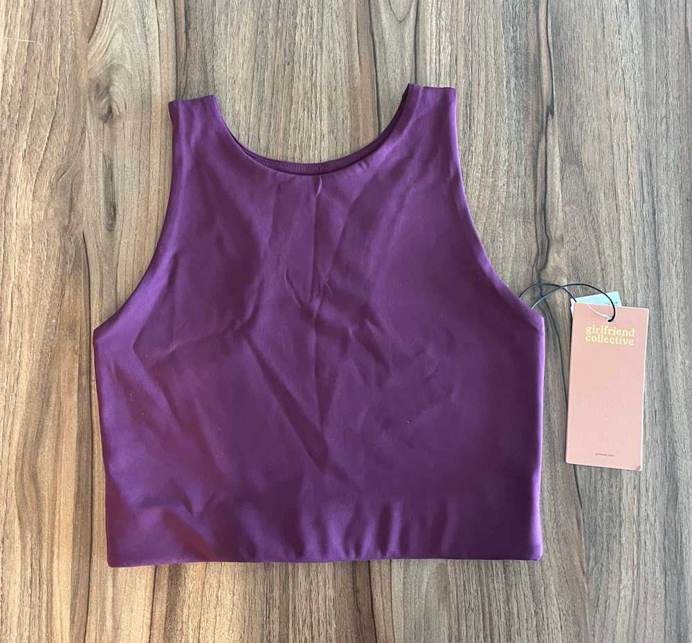 Girlfriend Collective Plum Dylan Tank Bra - image 5