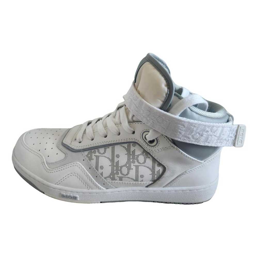 Dior B27 leather high trainers - image 1