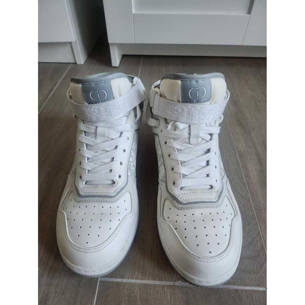 Dior B27 leather high trainers - image 2