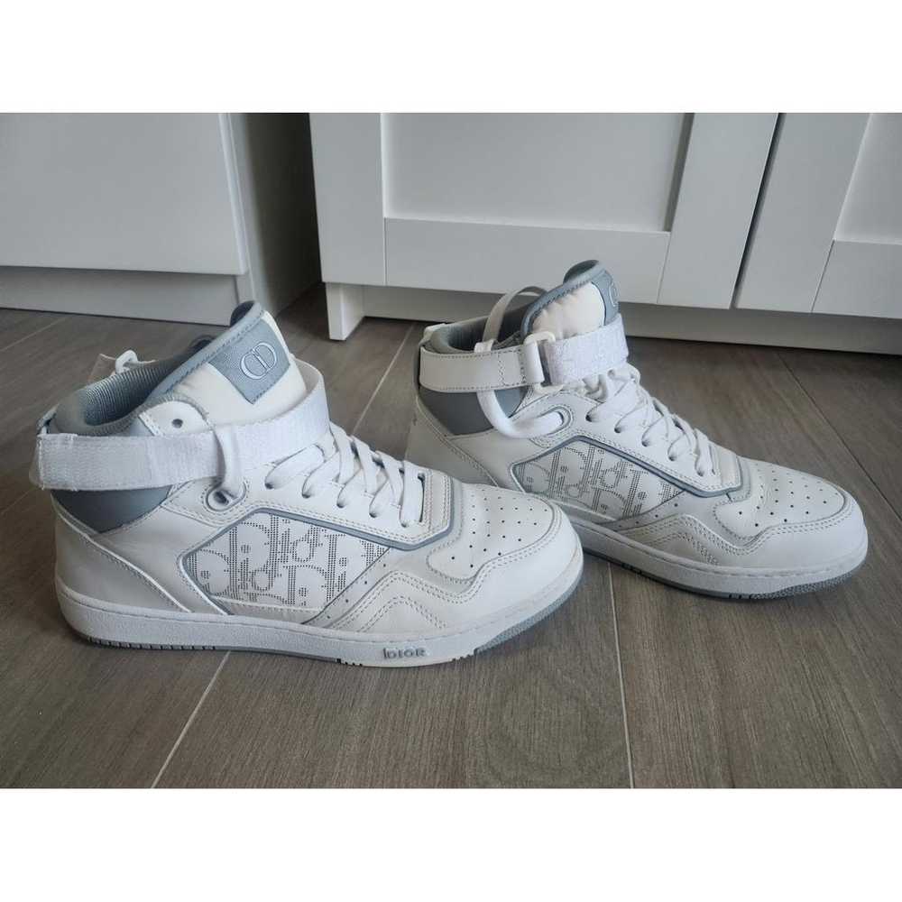 Dior B27 leather high trainers - image 3