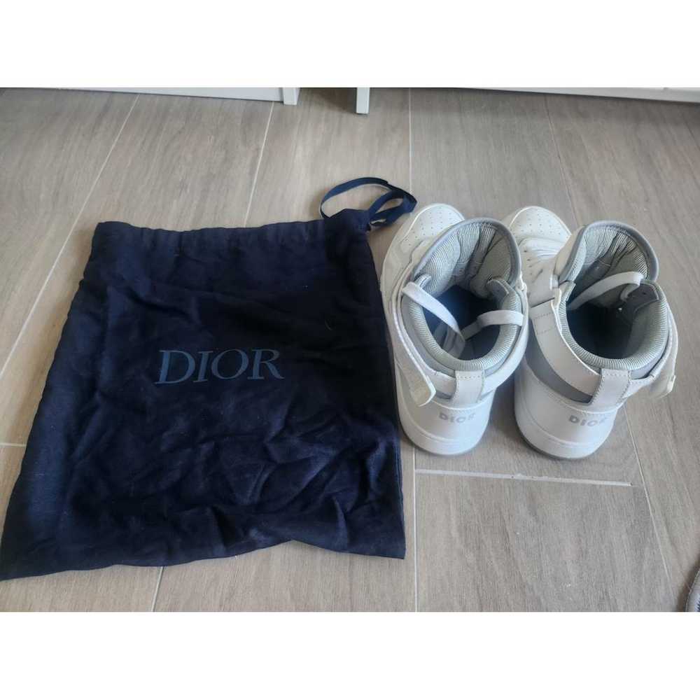 Dior B27 leather high trainers - image 8