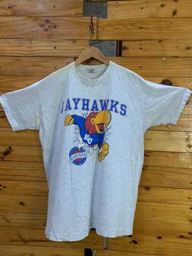 Fruit Of The Loom × Vintage JAYHAWKS UNIVERSITY O… - image 1