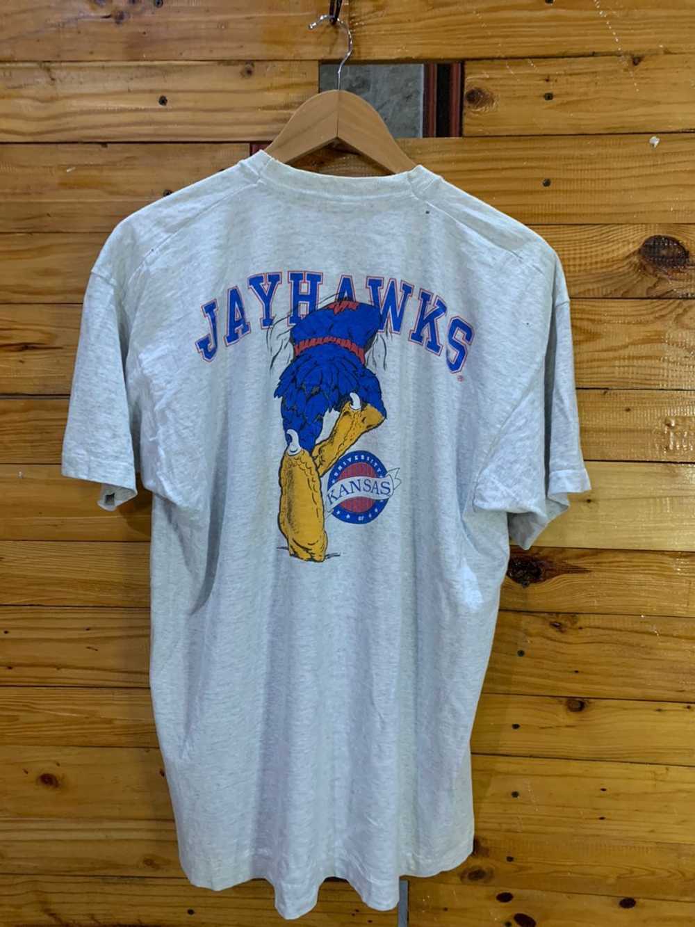 Fruit Of The Loom × Vintage JAYHAWKS UNIVERSITY O… - image 2