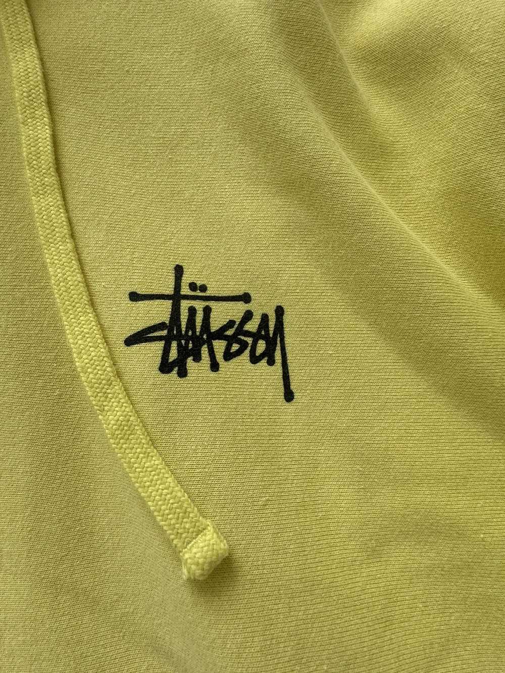 Stussy YELLOW BASIC LOGO STUSSY HOODIE - image 3