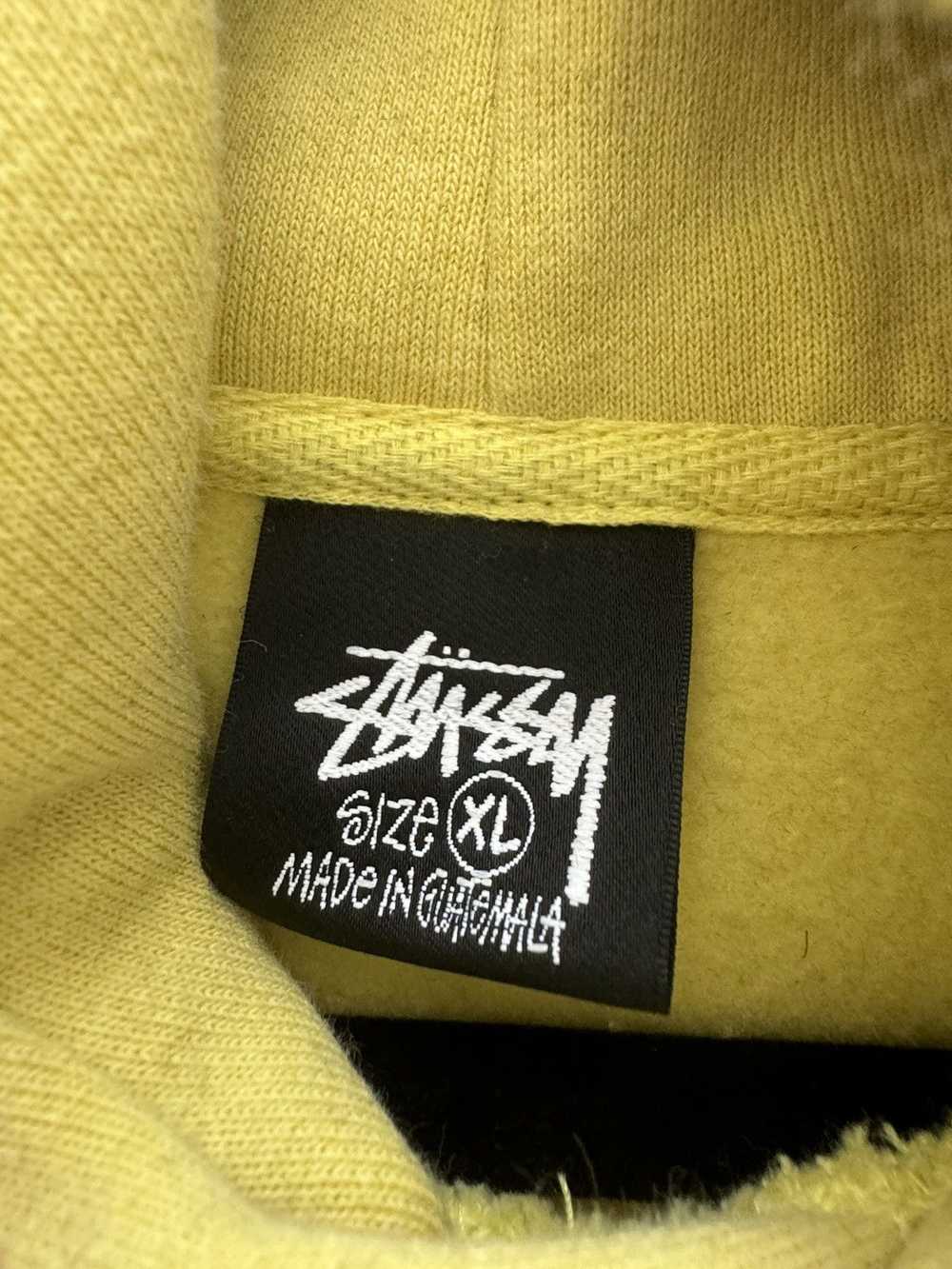 Stussy YELLOW BASIC LOGO STUSSY HOODIE - image 4