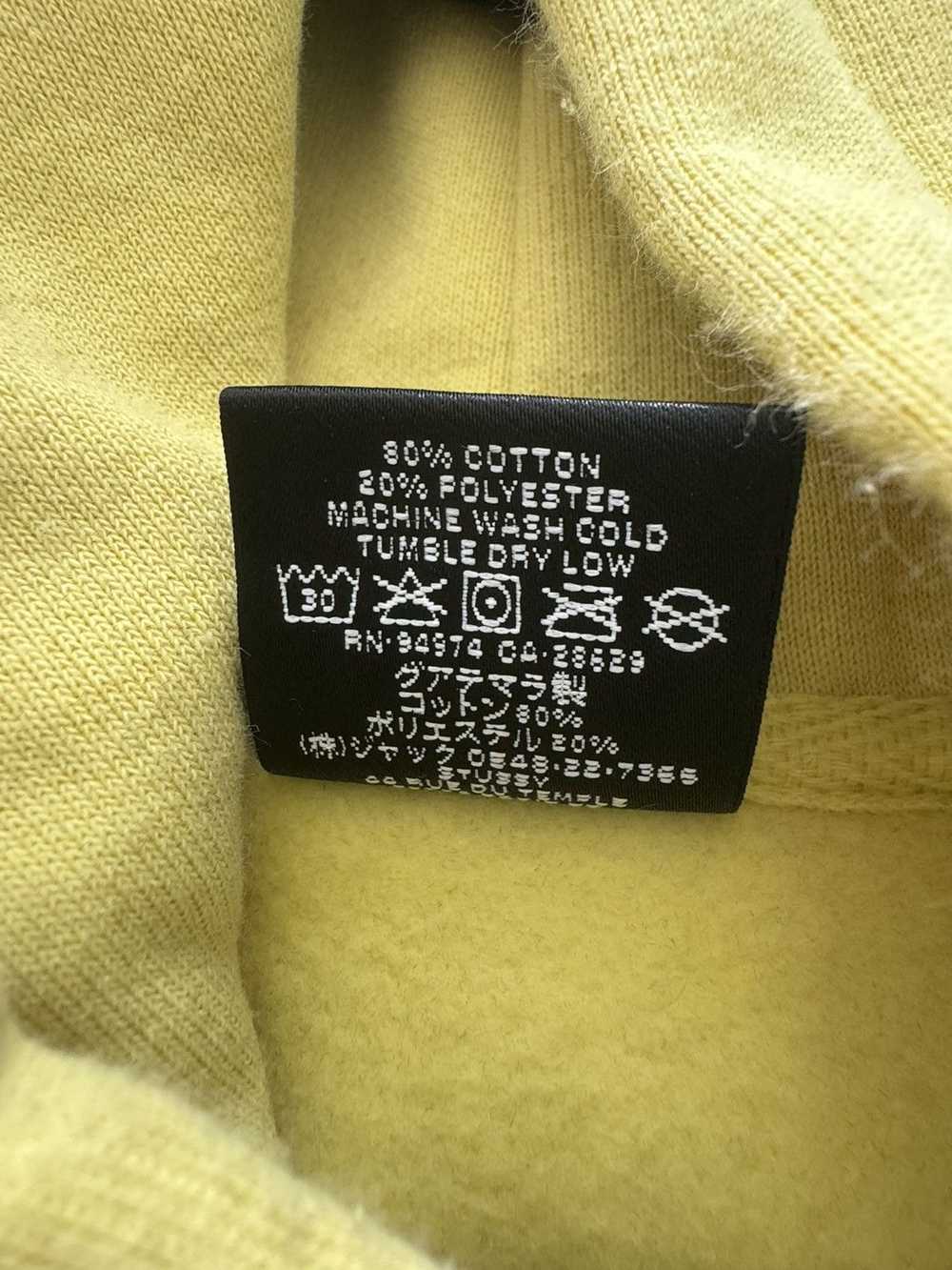 Stussy YELLOW BASIC LOGO STUSSY HOODIE - image 5