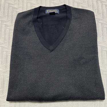 Brooks Brothers Brooks Brothers gray herringbone … - image 1