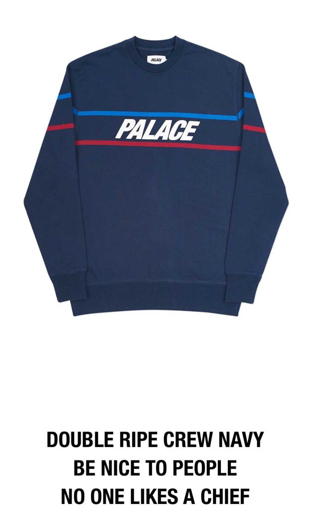 Palace Palace DOUBLE RIPE CREW NAVY - XL - image 1